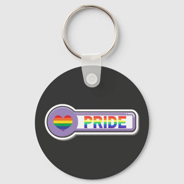 Pride HBT-TQ+ Nyckelring (Framsida)