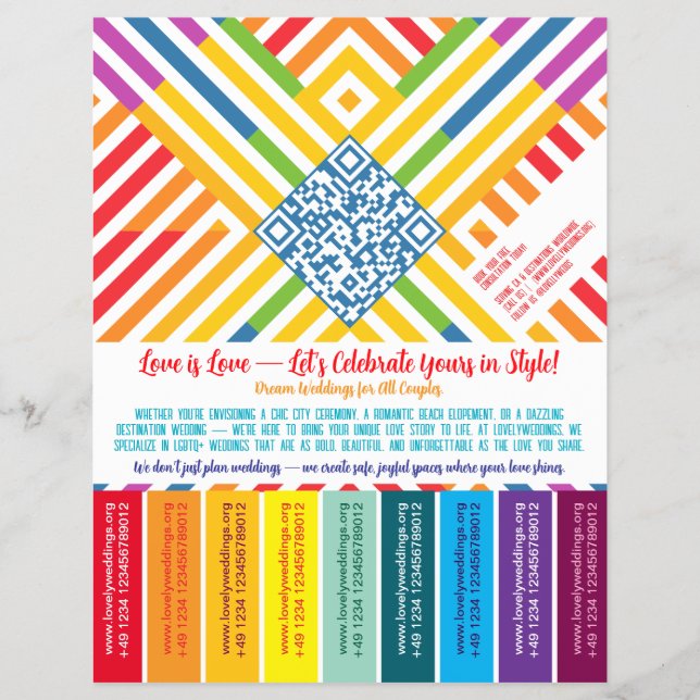 pride HBTQ+ riv av folder Reklamblad (Framsidan)