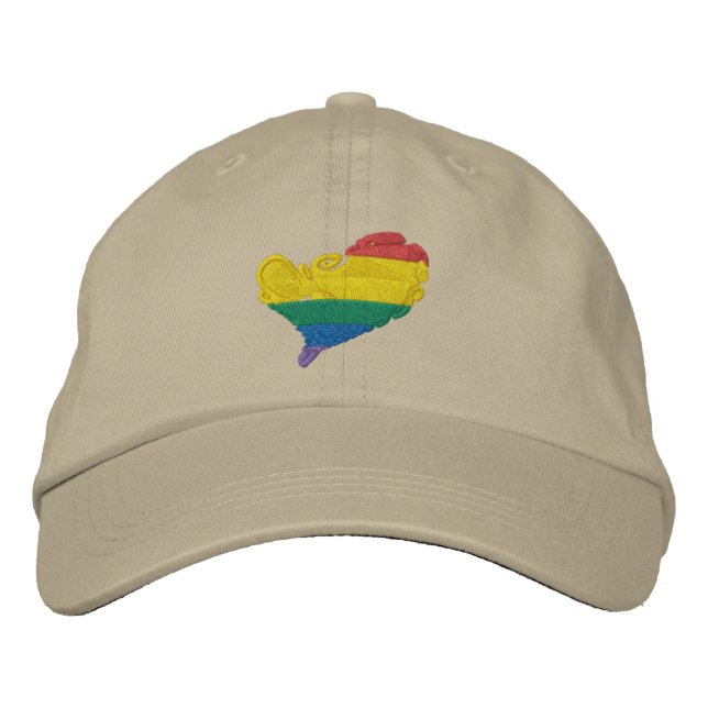 Pride HeART Broderad Keps (Framsida)
