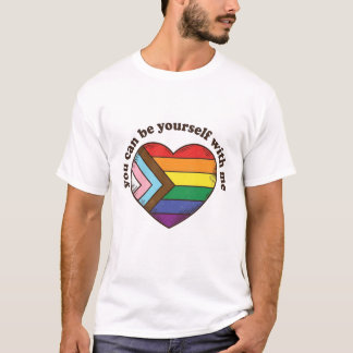 Pride Heart Du Kan Vara Sanningen Med Mig T-Shirt