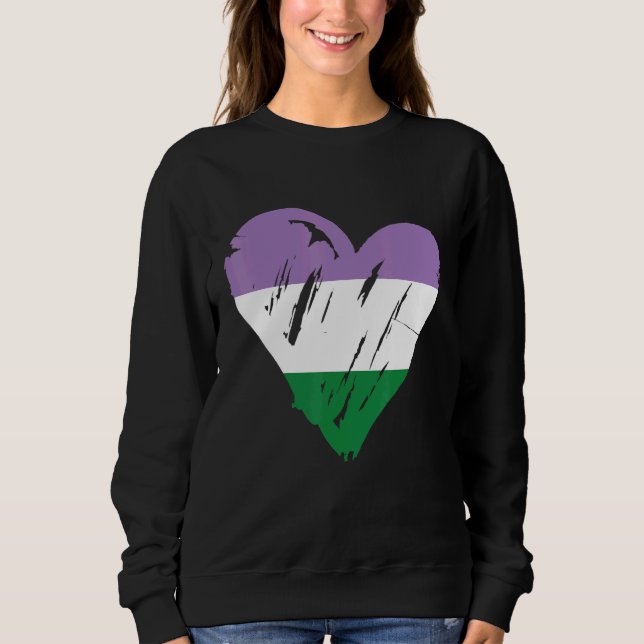 Pride Heart Flagga 1 T Shirt (Framsida)