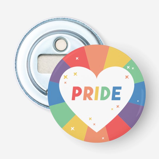 Pride Heart-Gnistra Flasköppnare (Framsidan)