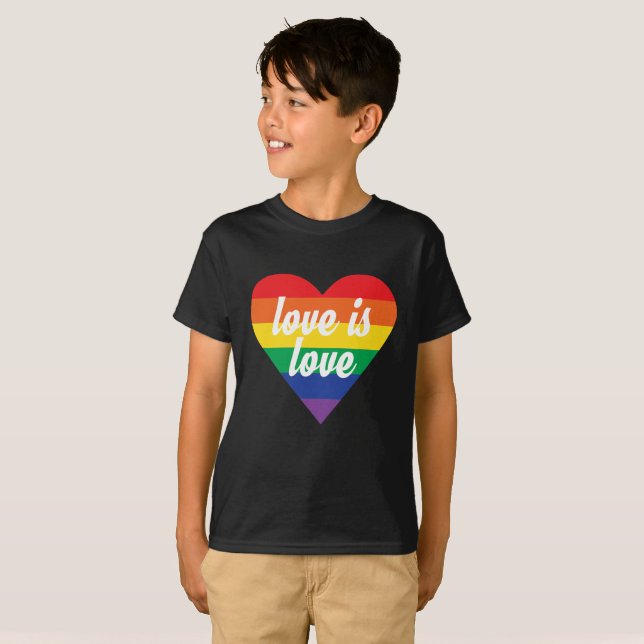 Pride Heart Kids Shirt Tröja (Hel framsida)