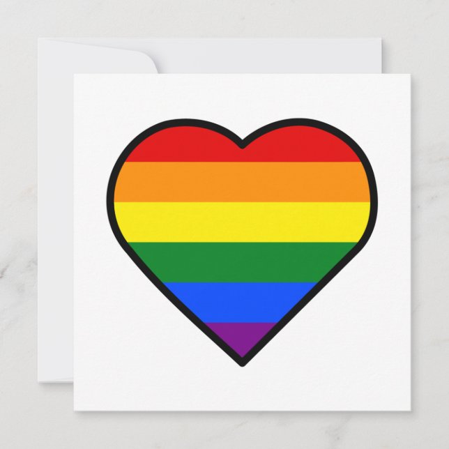 PRIDE HEART-kort (Framsida)