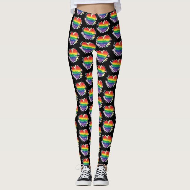 Pride Heart Leggings (Framsida)