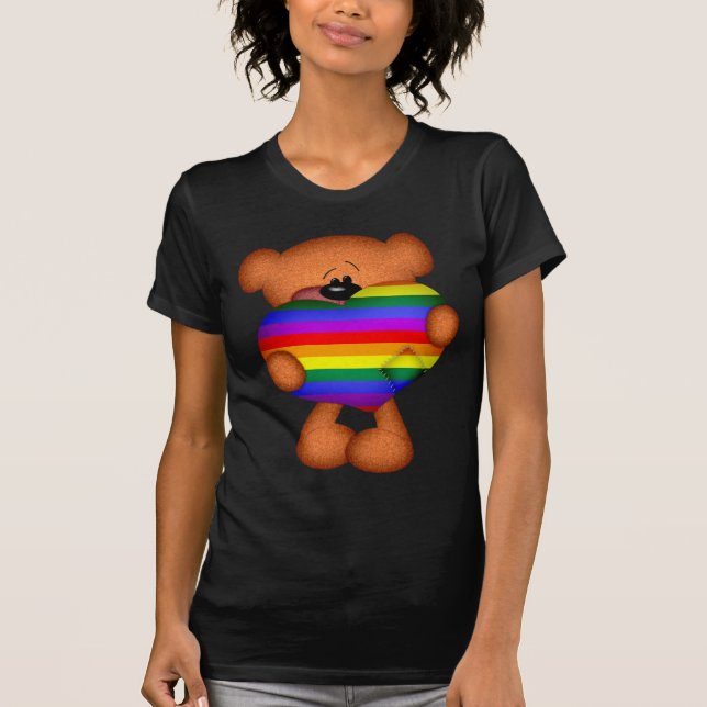 Pride Heart-Nalle T-shirt (Framsida)