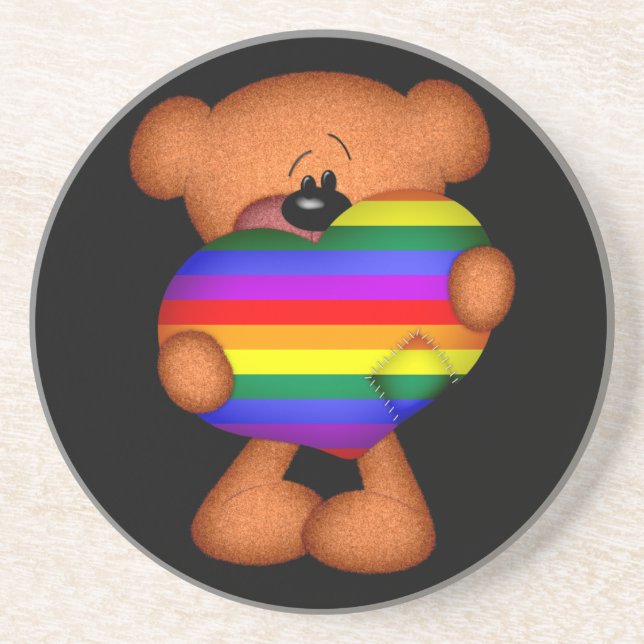Pride Heart-Nalle Underlägg (Framsidan)