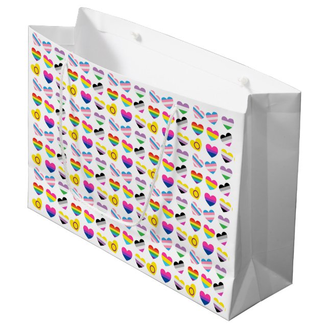 Pride Hearts Gift Bags (Framsidan Vinklad)