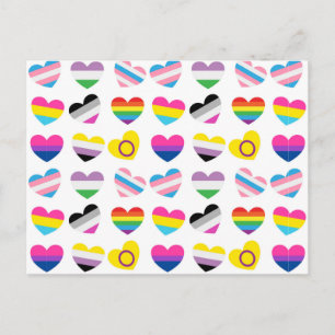 Pride Hearts vykort