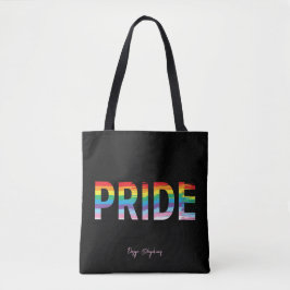 PRIDE HGBTQIA Rainbow Flagga, Pride Coola Tote Bag Tygkasse