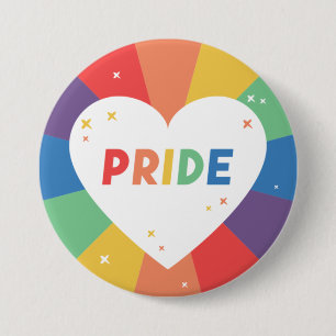 Pride Hjärtat Gnistra Knapp
