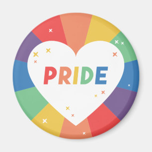 Pride Hjärtat Gnistra Magnet