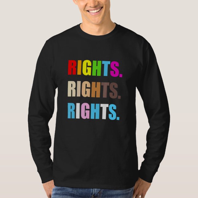 Pride Höger BLM-Höger - HBT-Höger T Shirt (Framsida)