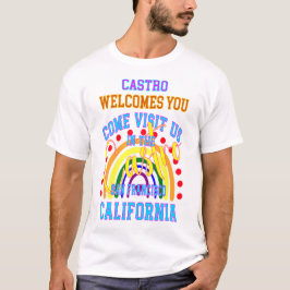 Pride i Castro: Utforska San Francisco Vibra T Shirt