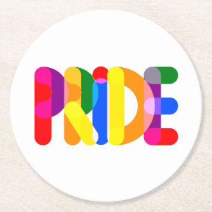 Pride i design underlägg papper rund