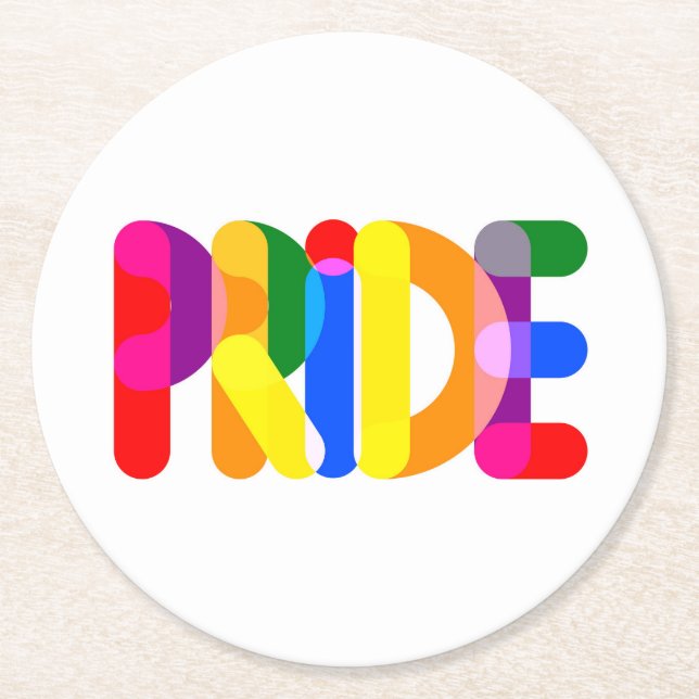 Pride i design underlägg papper rund (Framsidan)