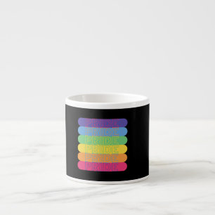 Pride i regnbåge i färg espressomugg