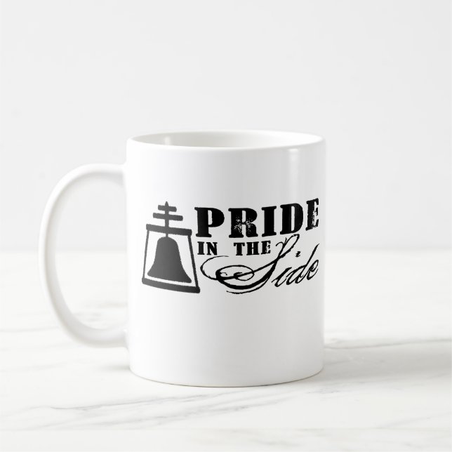 Pride i sidan - flodstrand, CA Kaffemugg (Vänster)
