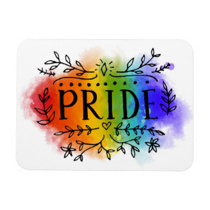 Pride i vattenfärg magnet