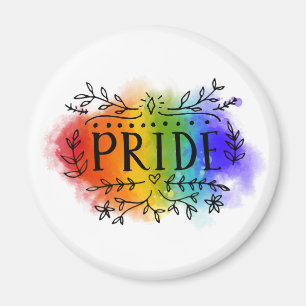 Pride i vattenfärg magnet