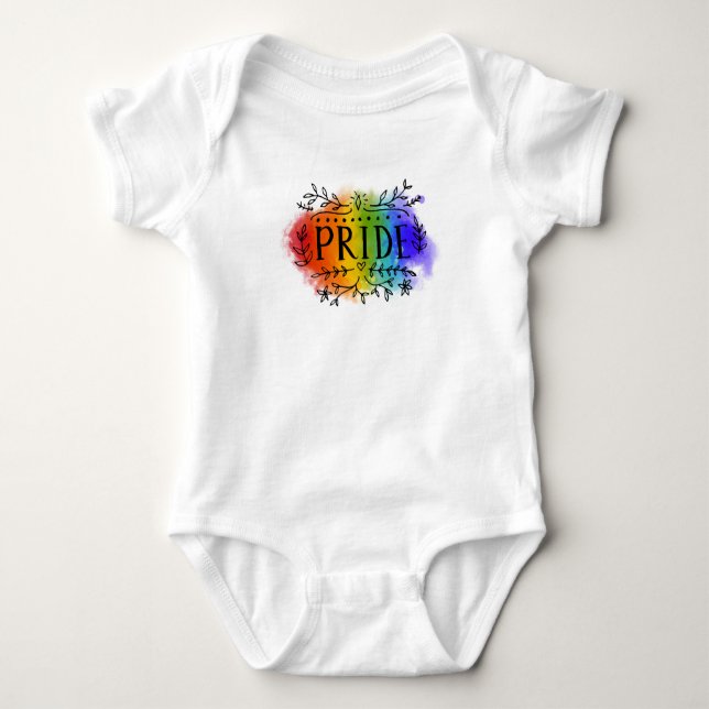 Pride i vattenfärg t shirt (Framsida)