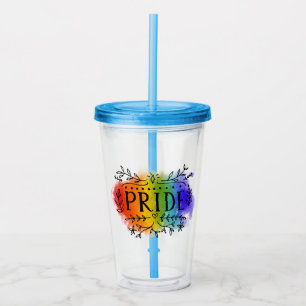 Pride i vattenfärg take away mugg