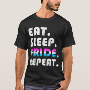 Pride i viloläge Upprepa LGBTQ Flagga Cis Gender F T Shirt