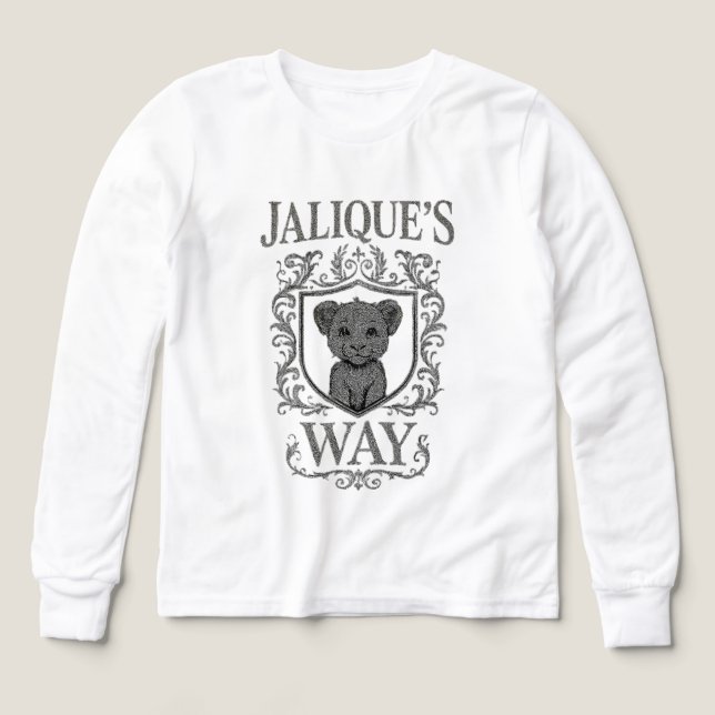 Pride in Every Step Girls Long Sleeve  T Shirt (Design framsida)
