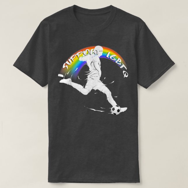 Pride - jag stöder HBT-TQ T Shirt (Design framsida)