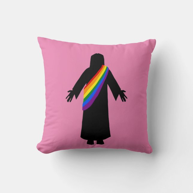 Pride Jesus Pillow Kudde (Framsida)