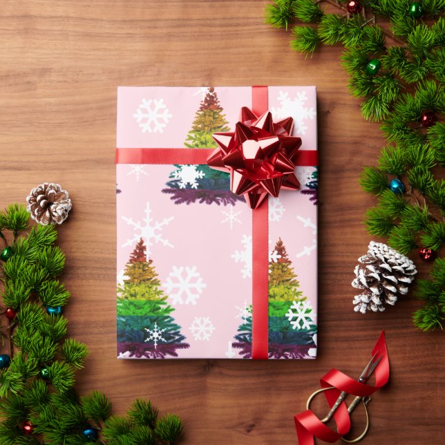 Pride Julgran Mönster Presentpapper (Julgåva)