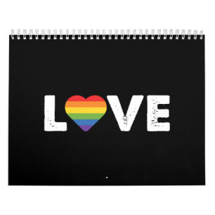 Pride Kärlek är Kärlek Gay Equality Rainbow LGBTQ Kalender