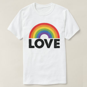 Pride Kärlek är Kärlek Gay Equality Rainbow LGBTQ T Shirt