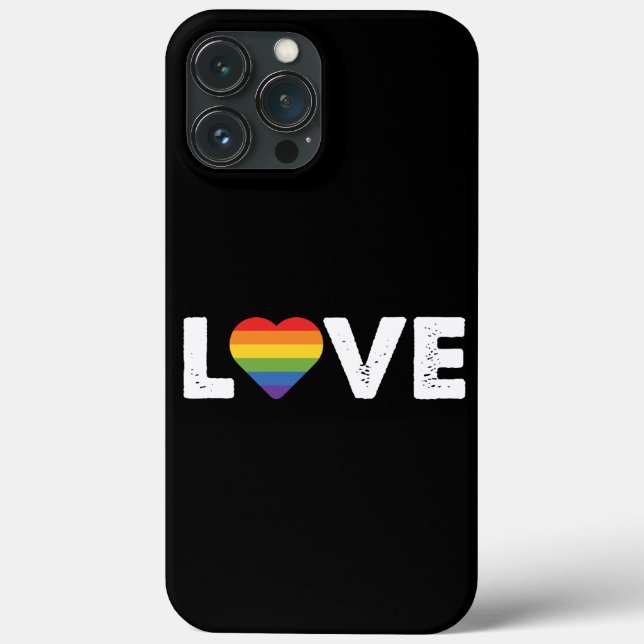 Pride Kärlek är Kärlek Gay Jämlikhet Regnbåge HBTQ (Baksida)
