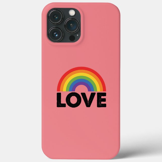 Pride Kärlek är Kärlek Gay Jämlikhet Regnbåge HBTQ (Baksida)