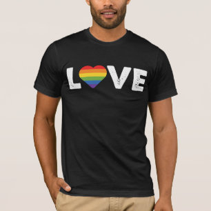 Pride Kärlek är Kärlek Gay Jämlikhet Regnbåge HBTQ T Shirt