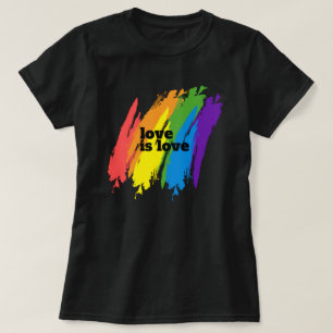 Pride Kärlek är Kärlek HBT-regnbåge T Shirt