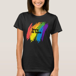 Pride Kärlek är Kärlek HBT-regnbåge T Shirt