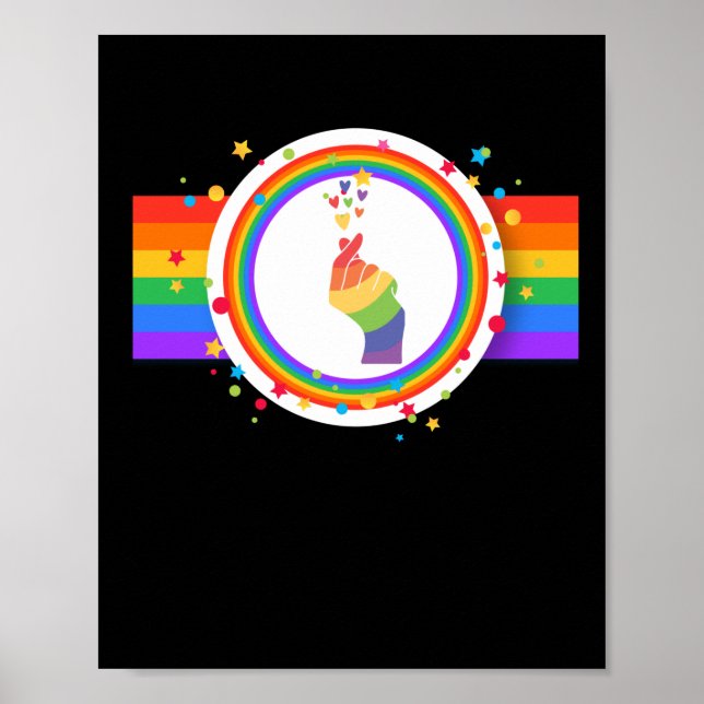 Pride kärlek-HBT. Köer. Poster (Framsidan)