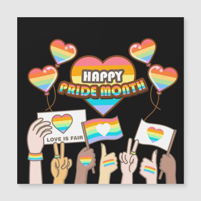 Pride kärlek. Kärlek är rättvist. Pride månad. (Framsida)