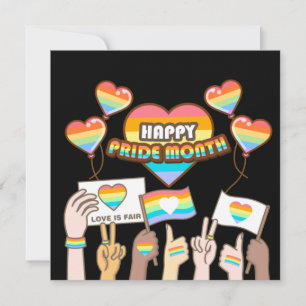 Pride kärlek. Kärlek är rättvist. Pride månad.