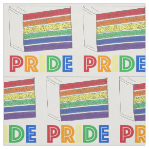PRIDE Kärlek Regnbåge Lagrar Bröllop Cake Slice HG Tyg