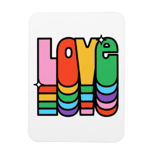Pride-kärlek-regnbågen färg, kärlek är kärlek. magnet