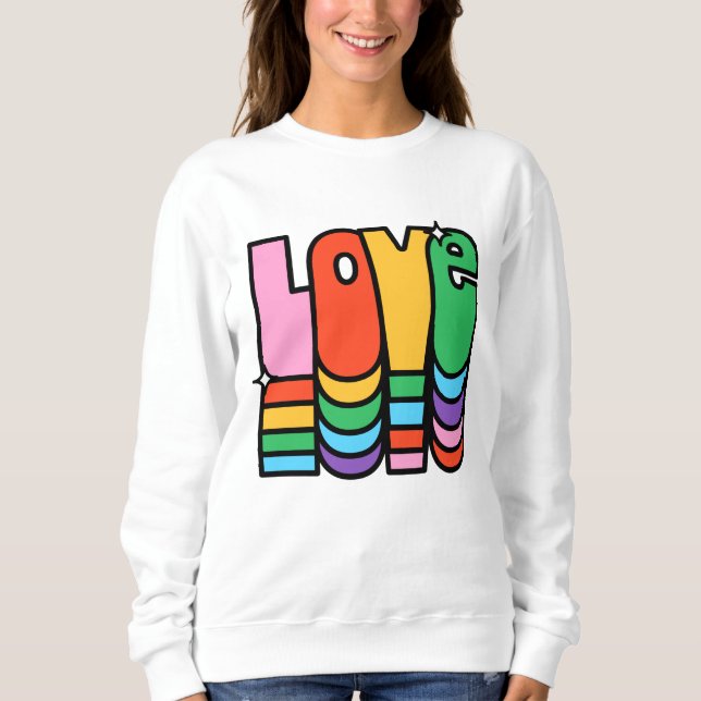 Pride-kärlek-regnbågen färg, kärlek är kärlek. t shirt (Framsida)