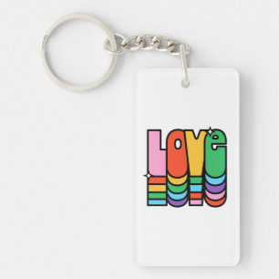 Pride- kärlek regnbågsfärg. kärlek är kärlek. nyckelring