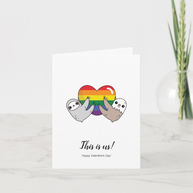 Pride Kärlek Senguarer Alla hjärtans dag Kort (Framsida)