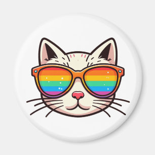 Pride kattunge magnet