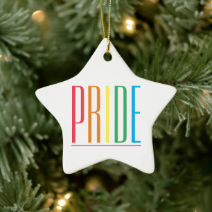 PRIDE Keramic Star Ornament