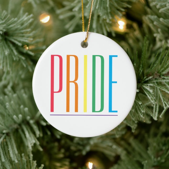 PRIDE Keramisk cirkel Ornament (Träd)
