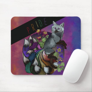 Pride Kitsune och Columbine Flowers Musmatta
